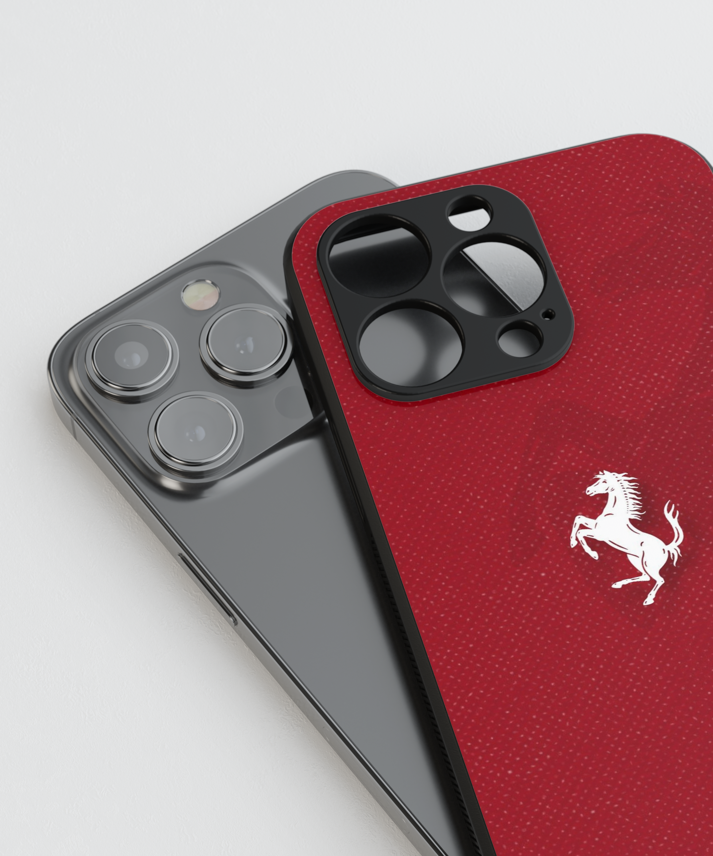 Red Ferrari Glass Case