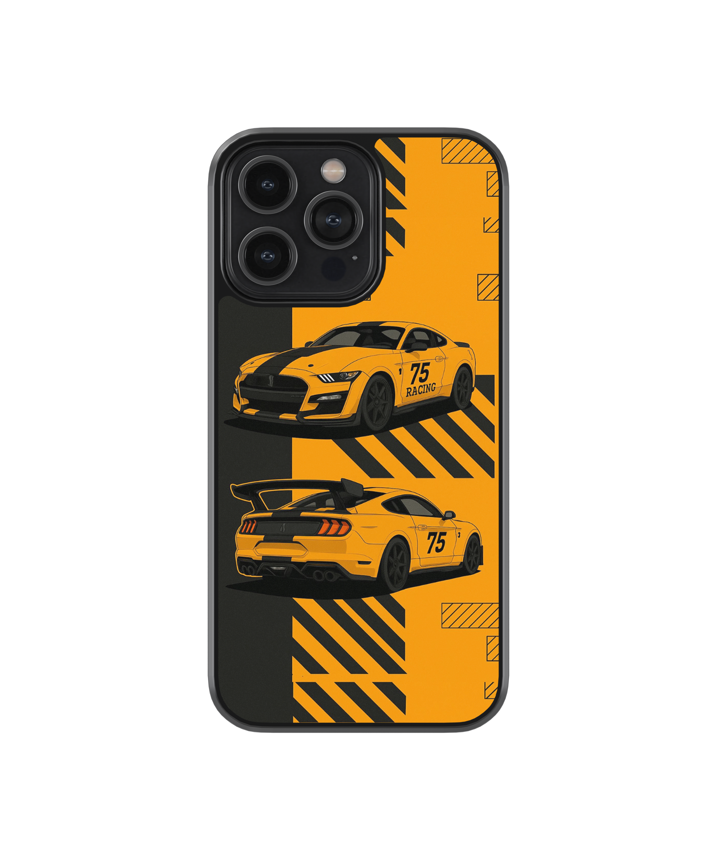 Yellow Tracks Hybrid Case