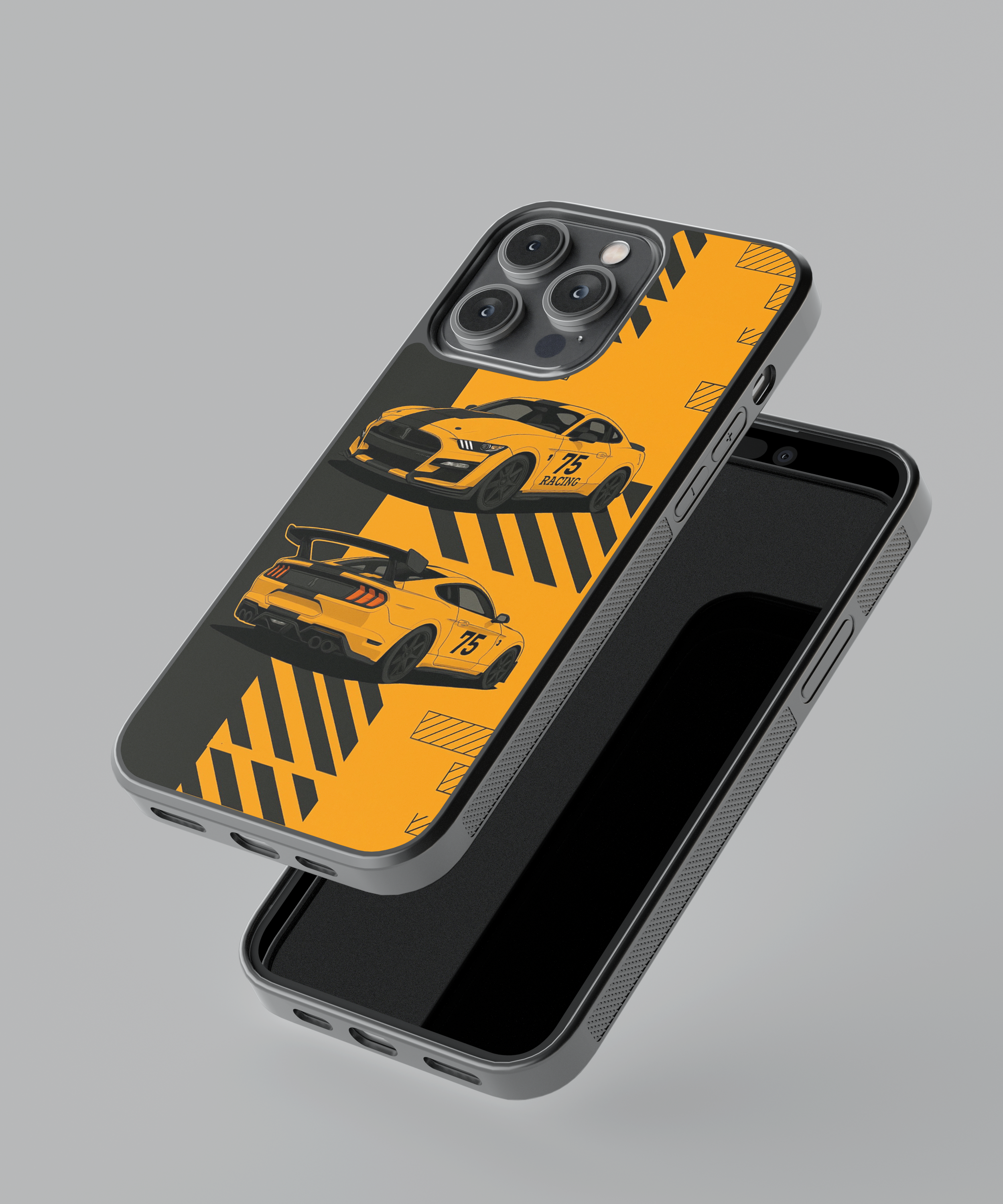 Yellow Tracks Hybrid Case