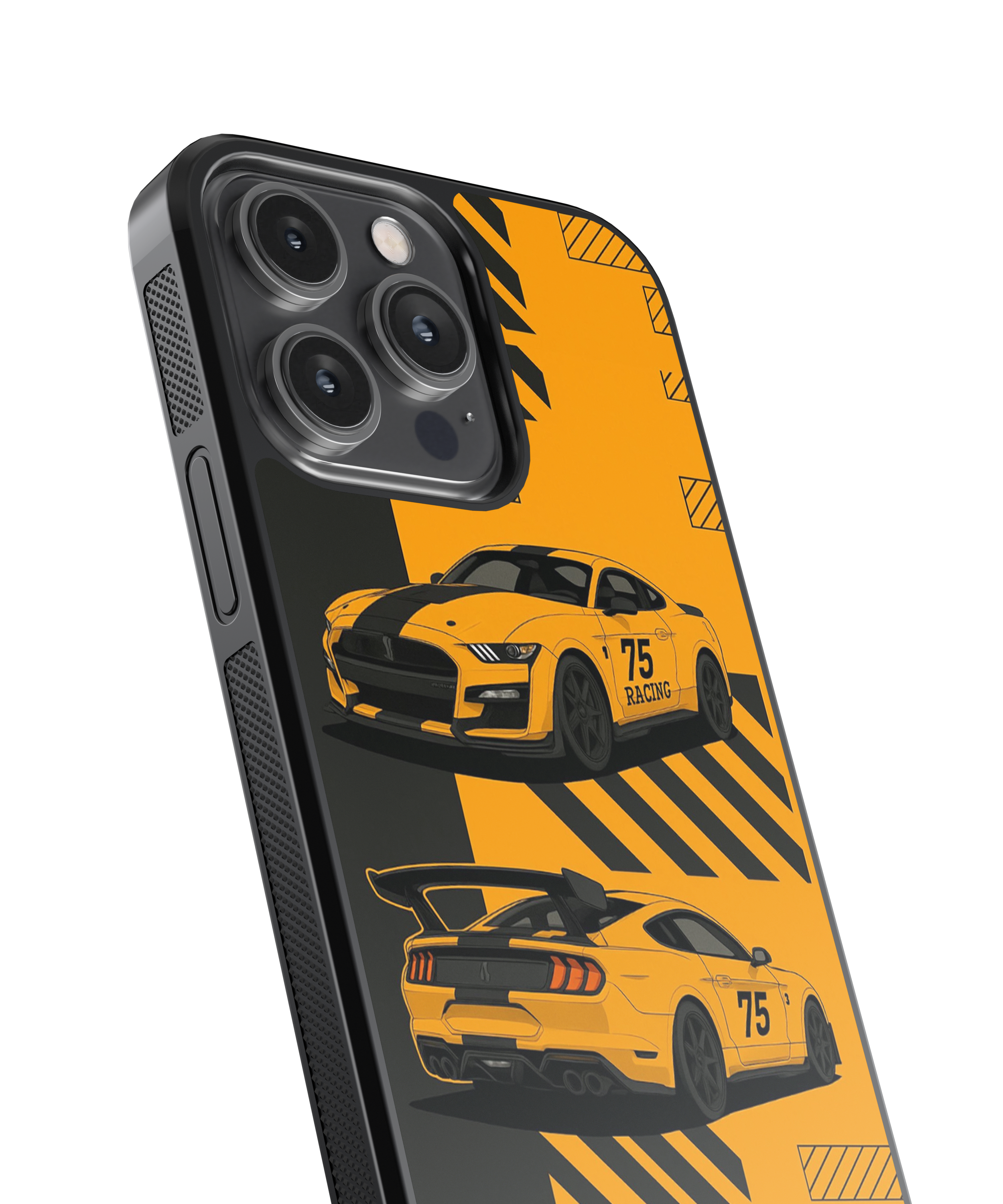 Yellow Tracks Hybrid Case