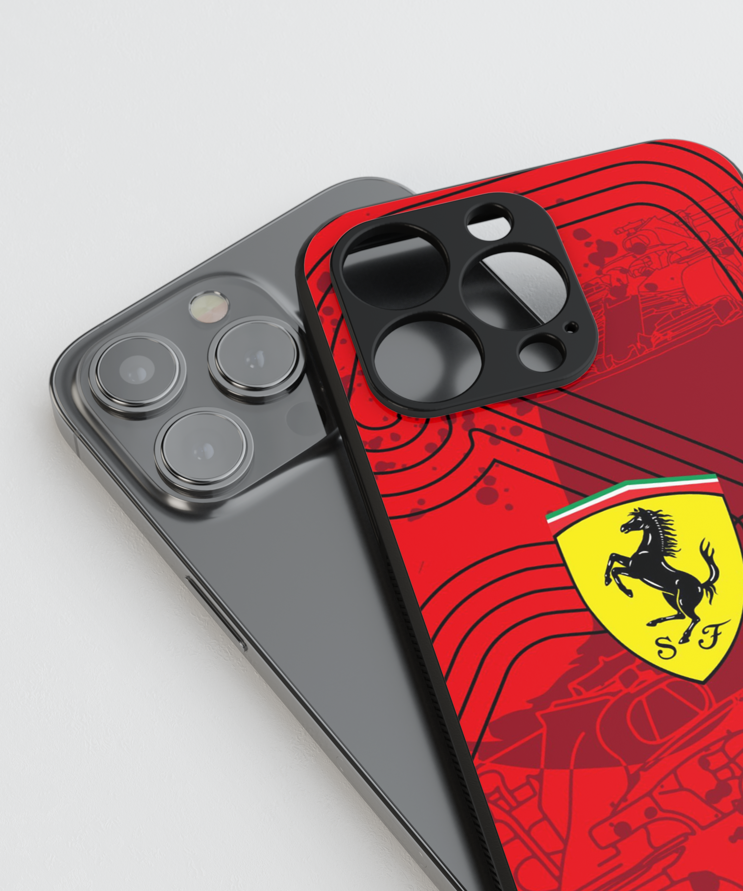 Scuderia Red – Ferrari Glass Case