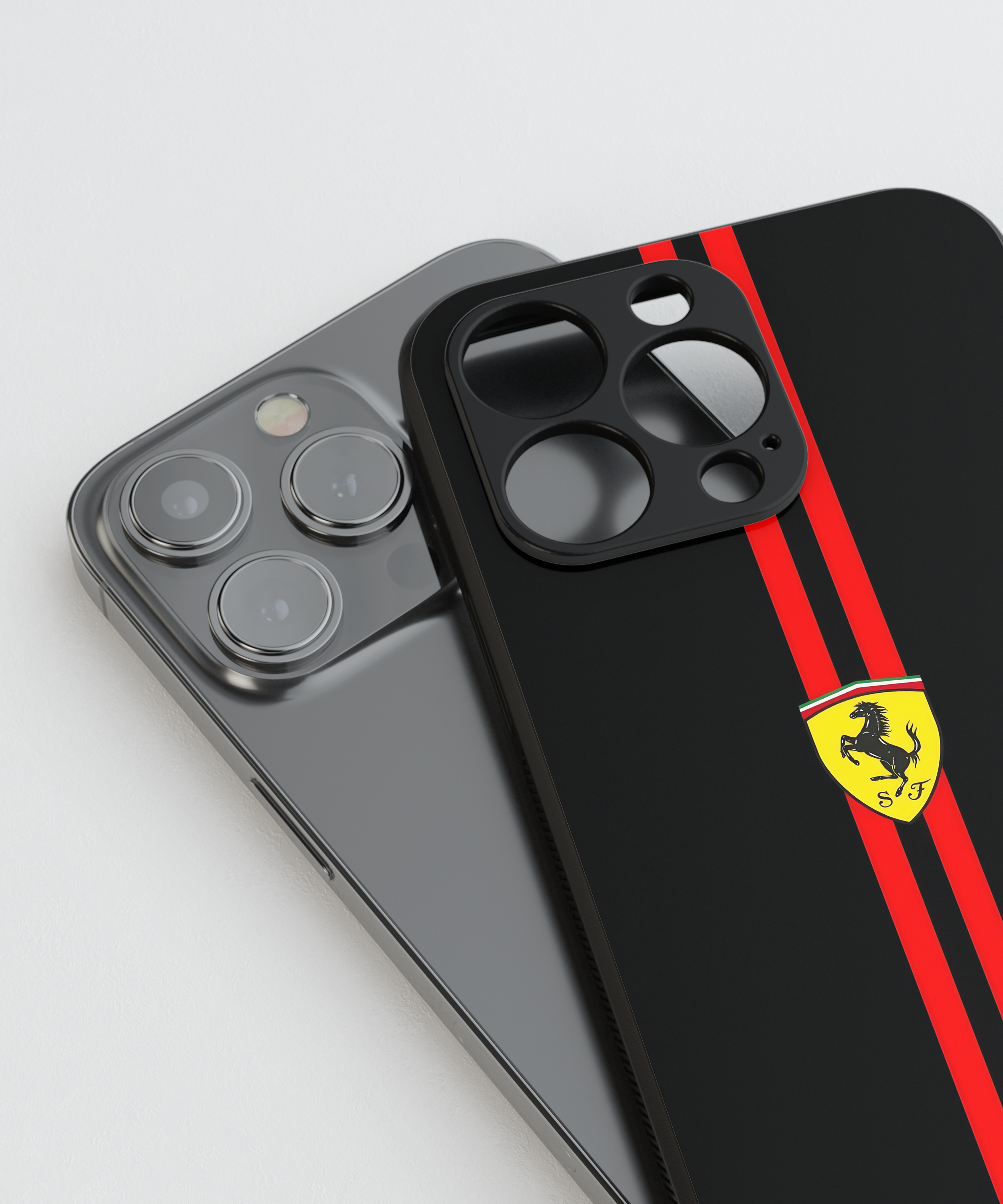 Ferrari Stripe Glass Case