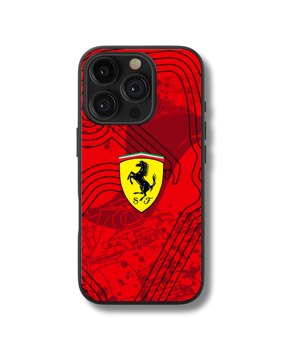 Scuderia Red – Ferrari Glass Case