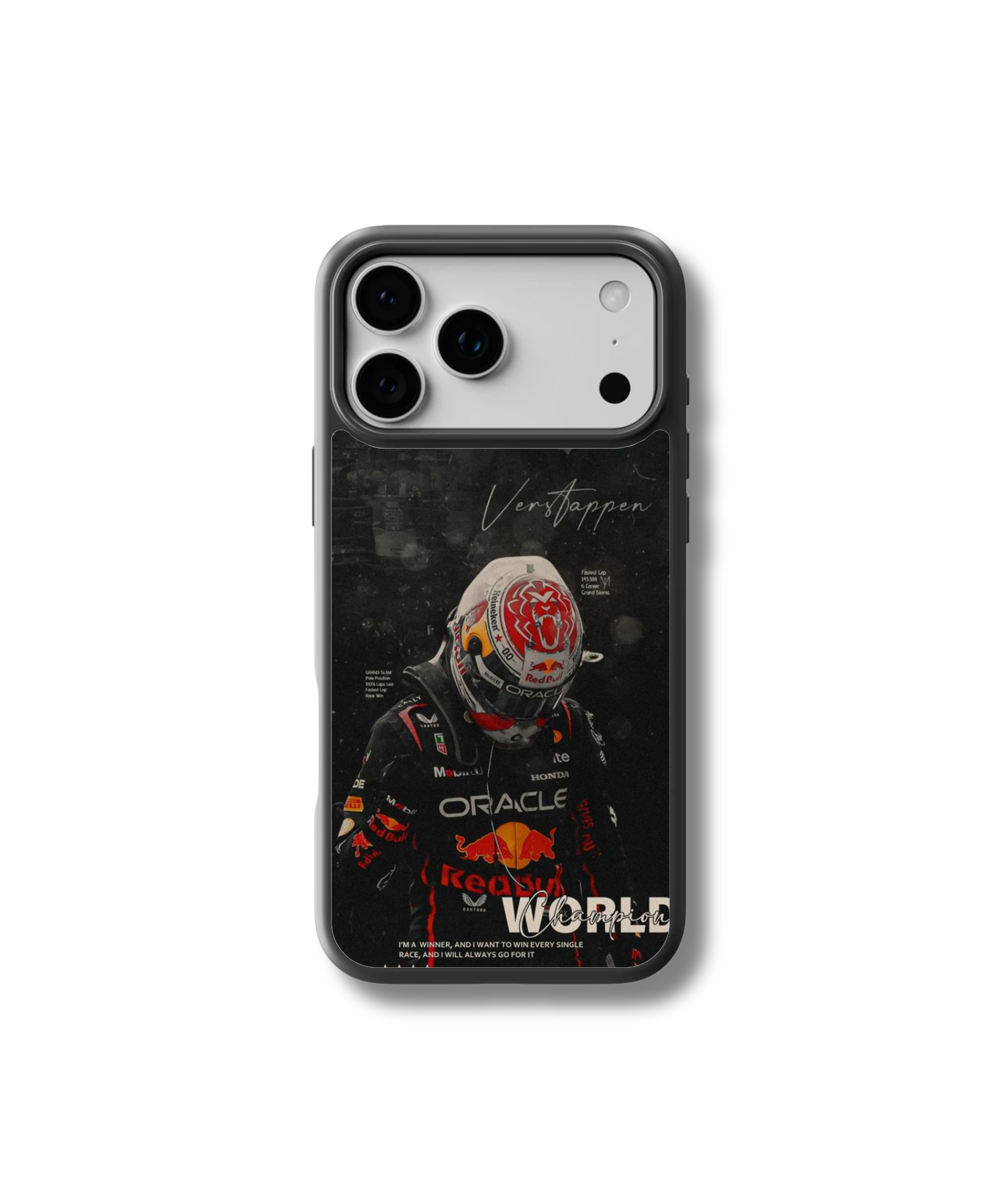 F1 Champion Night Glass Case
