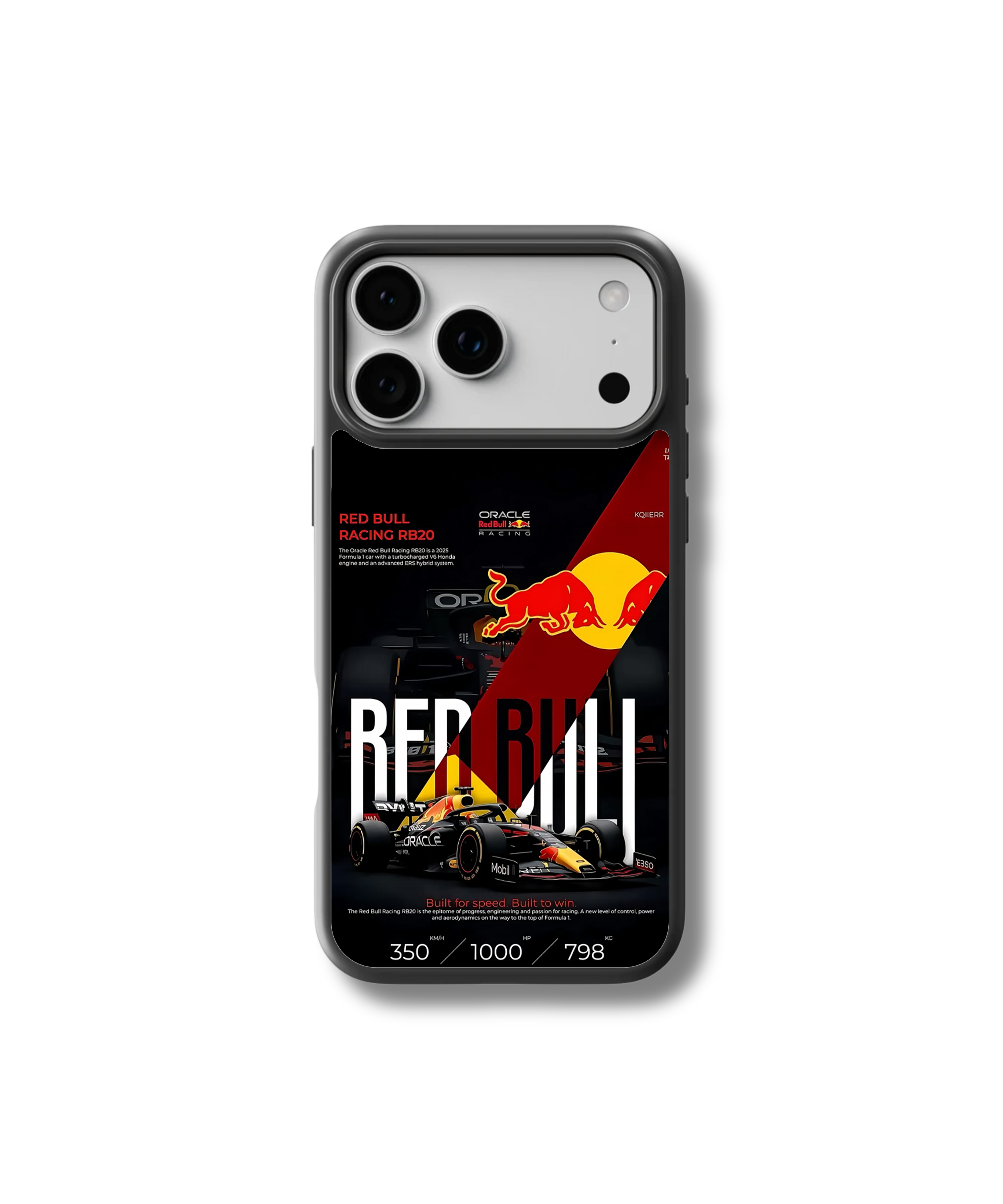 Red Bull Burn Glass Case