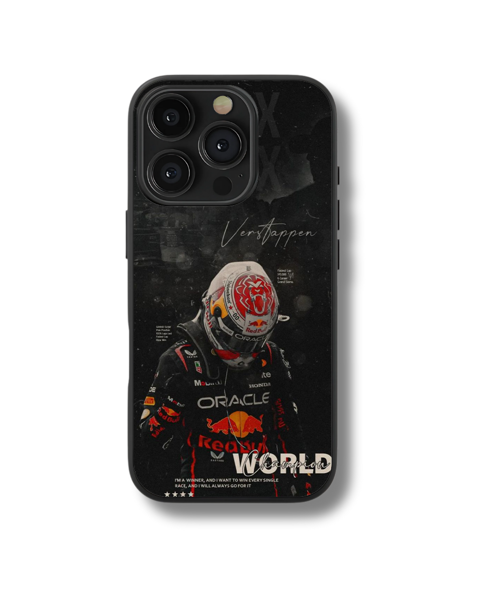 F1 Champion Night Glass Case