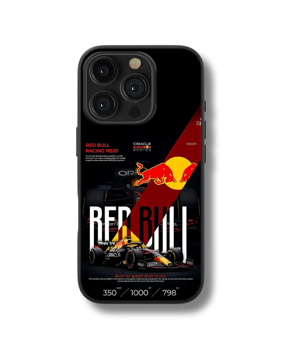 Red Bull Burn Glass Case
