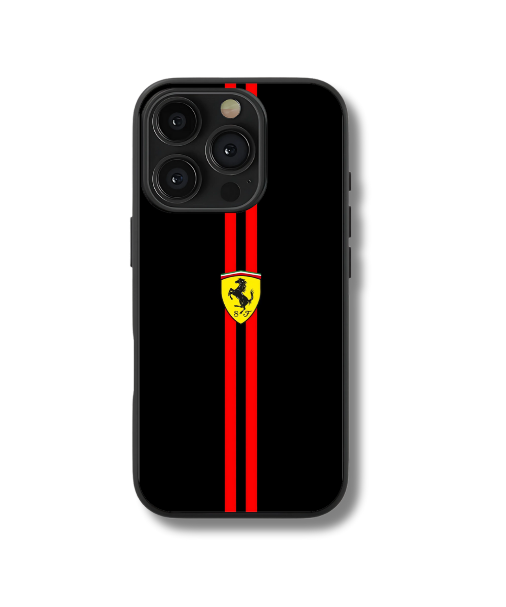 Ferrari Stripe Glass Case