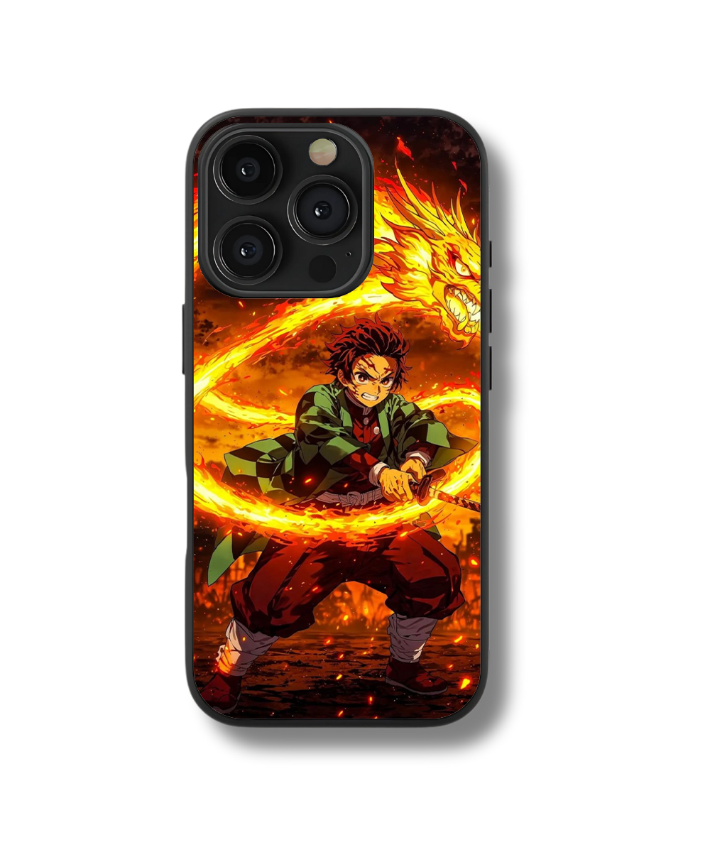 Scorpion Flame Glass Case