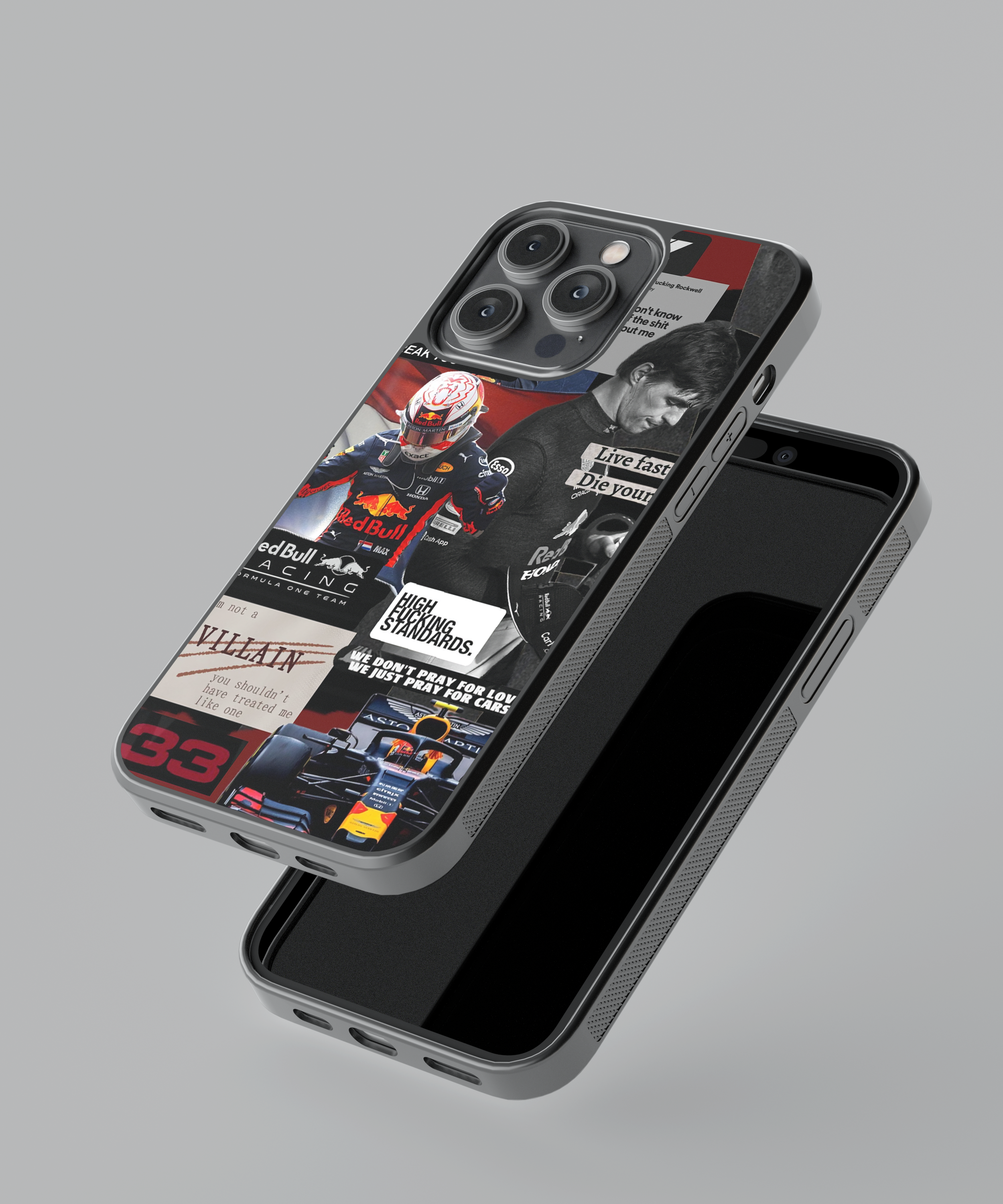 F1 Race Collage Hybrid Case