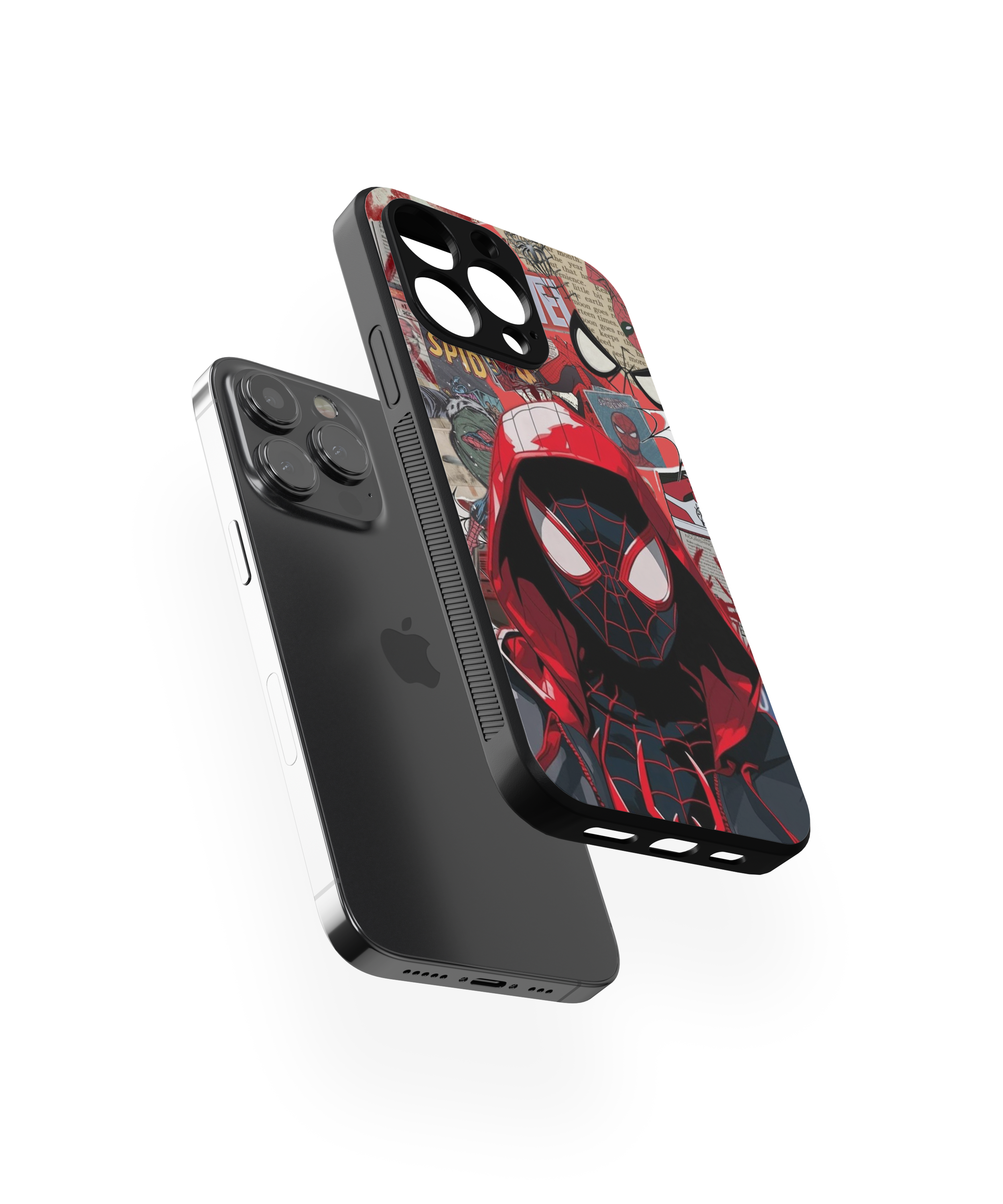 Spider Verse Graffiti Glass Case