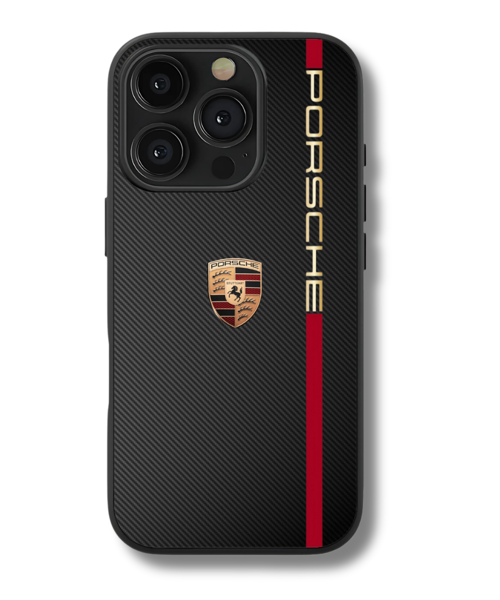 Protect your iPhone 14 Pro in style with this ultra-durable, lightweight Porsche case featuring premium materials and a luxury automotive design
