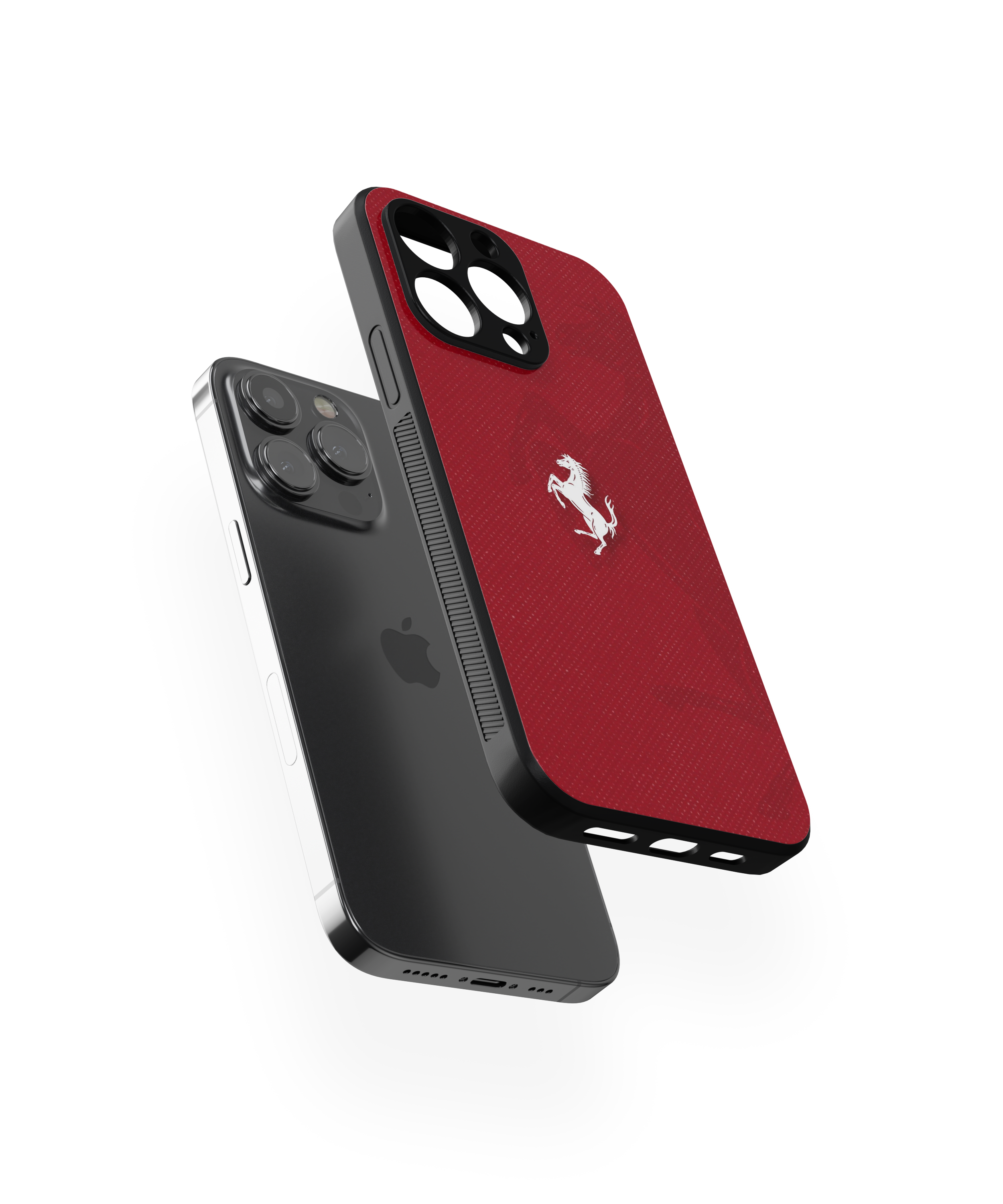 Red Ferrari Glass Case