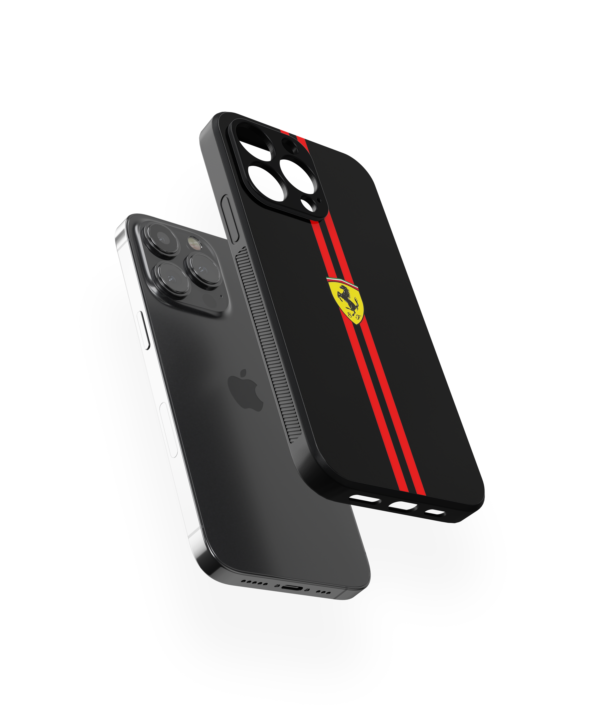 Ferrari Stripe Glass Case